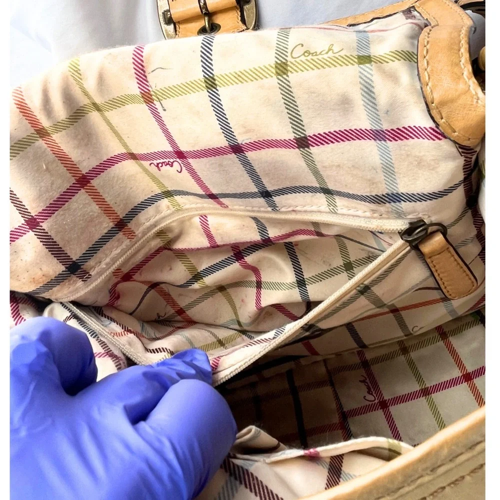 Vintage Coach Bleeker Tan Leather Shoulder Bag - Picture 5 of 9